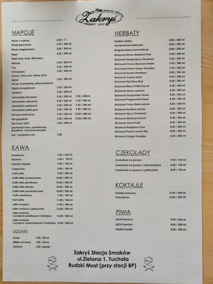Menu Zakryś Stacja Smaków-1
